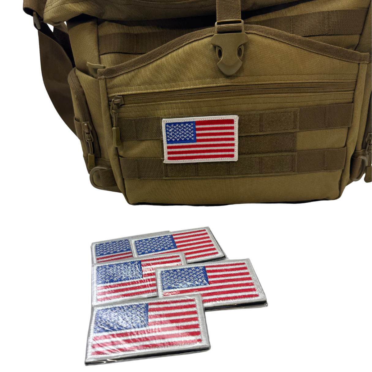 Lifespace USA Flag Embroidered Velcro Patch