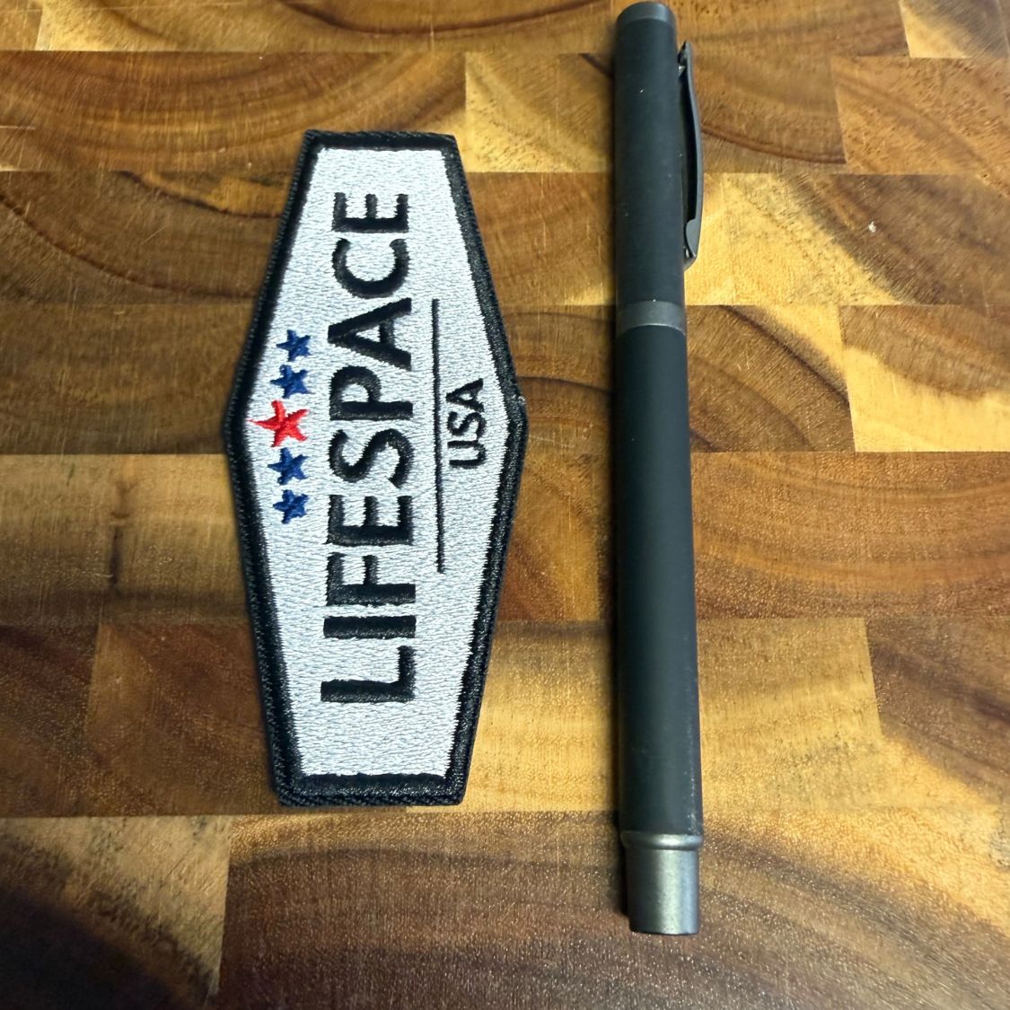 Lifespace 4" "Lifespace Logo" Embroidered Iron-on Patch