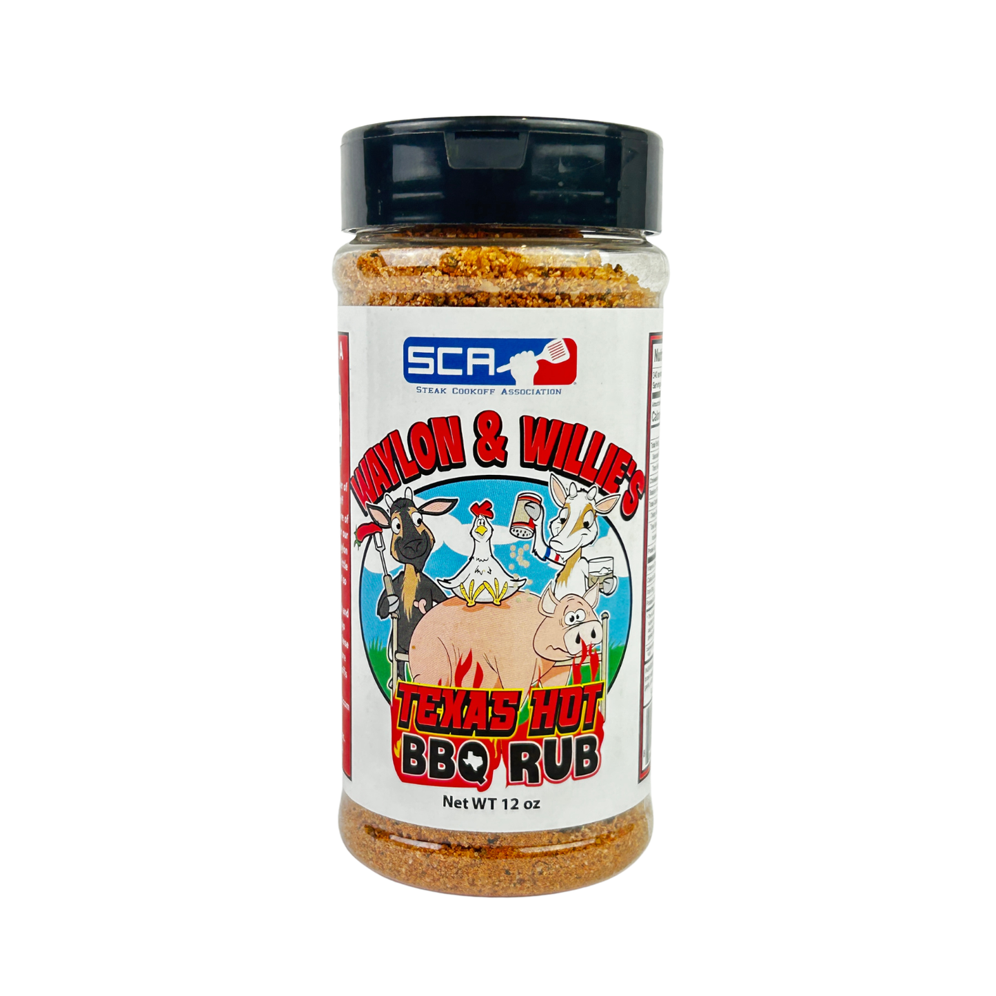 SCA Waylon & Willie's Texas Hot BBQ Rub