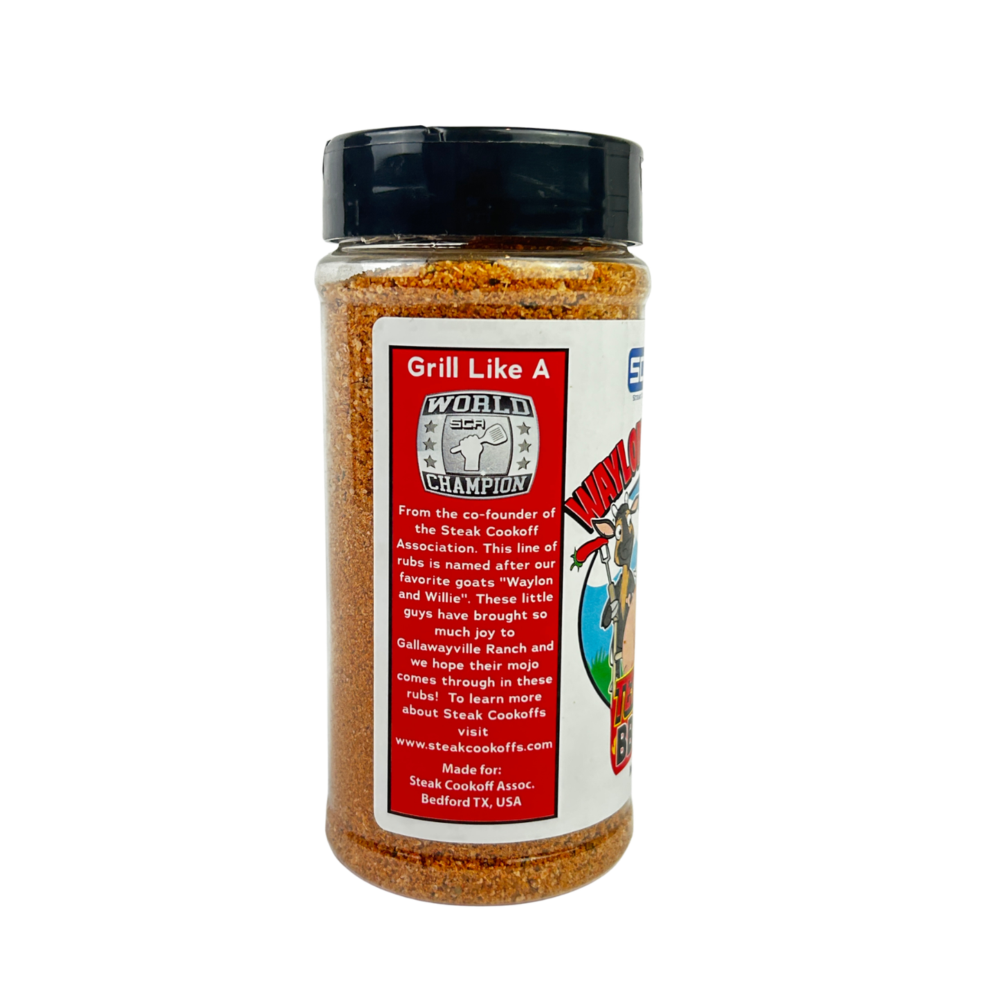 SCA Waylon & Willie's Texas Hot BBQ Rub