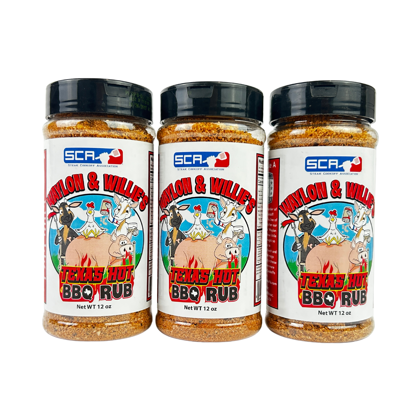 SCA Waylon & Willie's Texas Hot BBQ Rub
