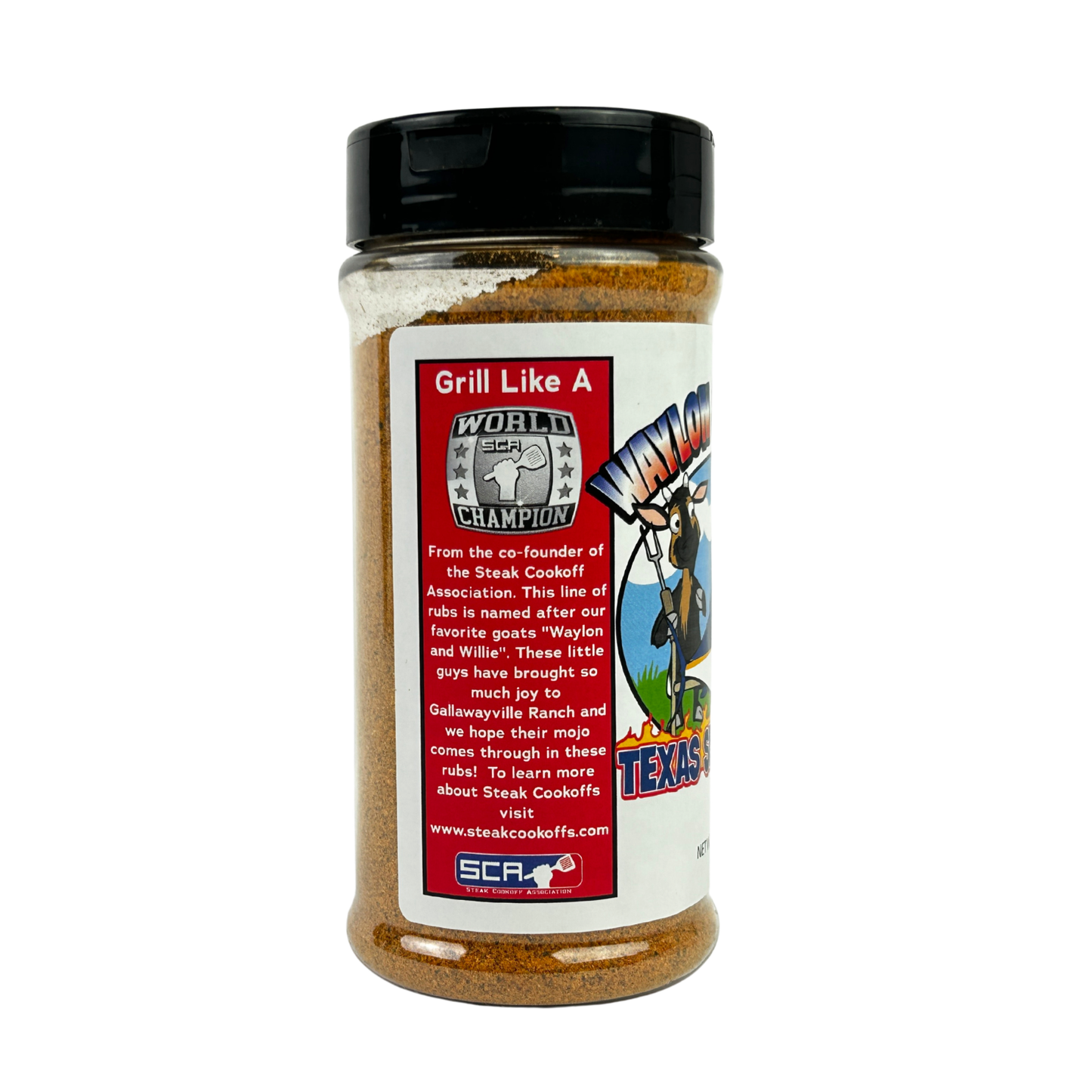 SCA Waylon & Willie's Texas Seafood Rub