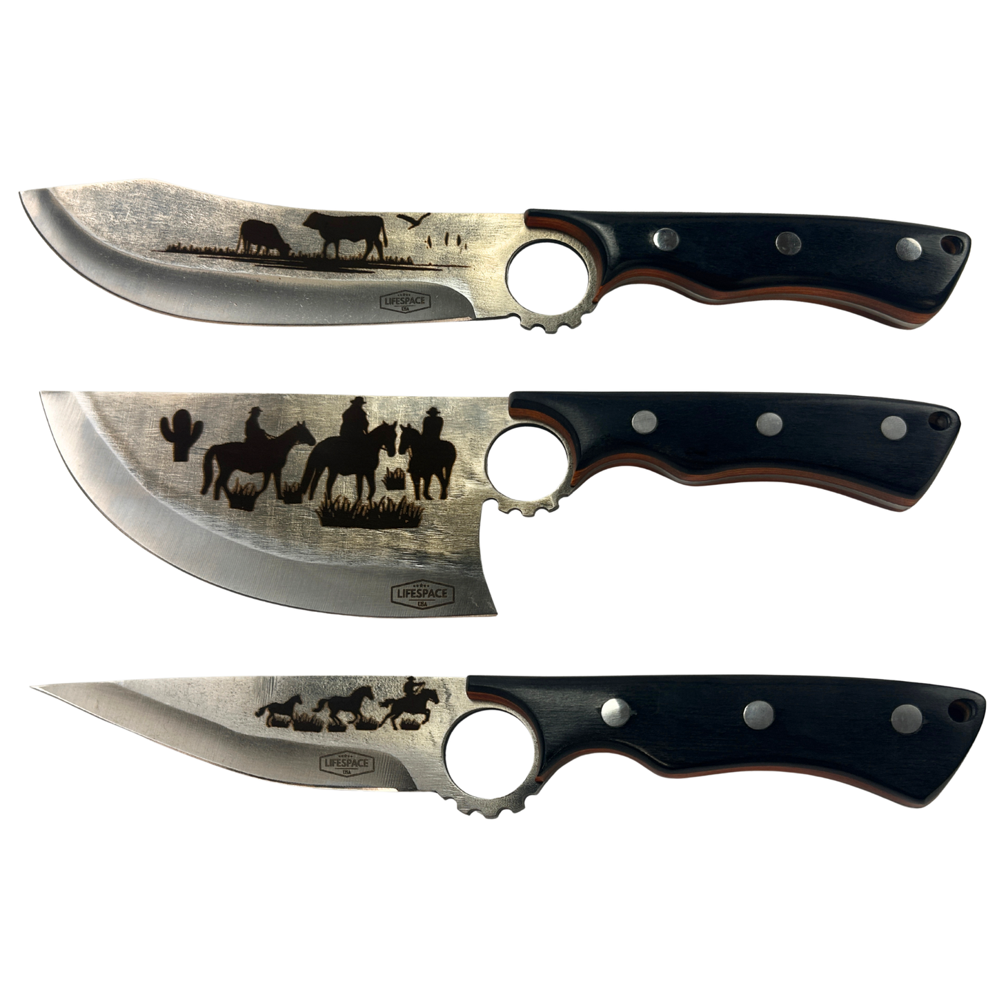 Lifespace Limited Edition Cowboy Kitchen Knife Set