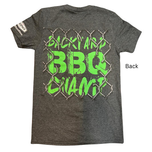 Pit Country Premium Graphic Crewneck Mens T-Shirt - “Backyard BBQ Champ"