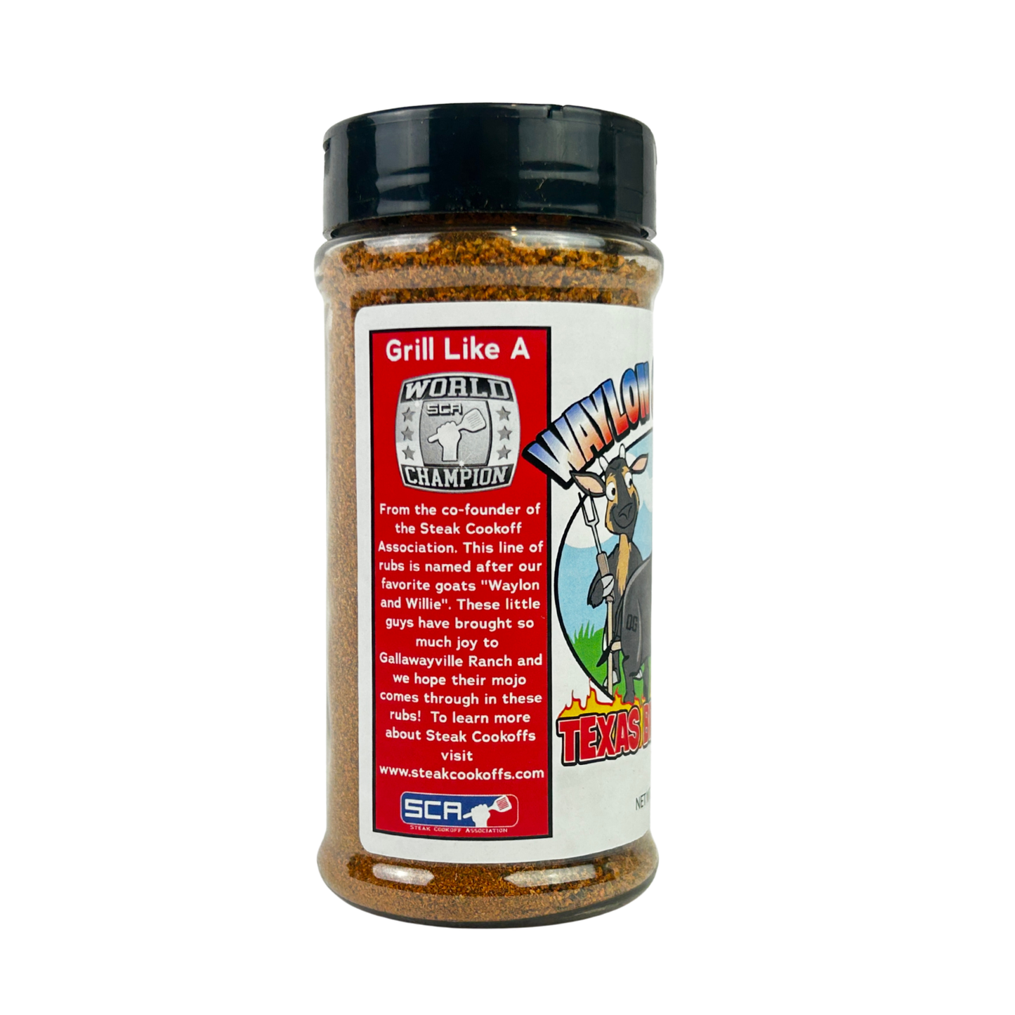 SCA Waylon & Willie's Texas Brisket Rub
