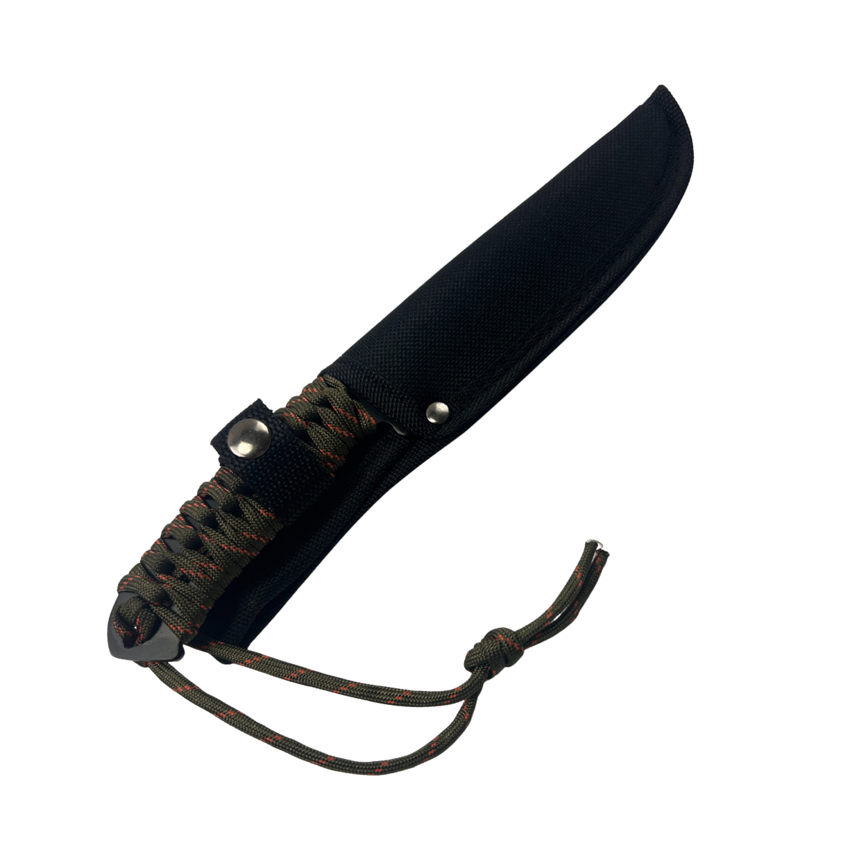 Lifespace Paracord Fixed Blade Survival Knife with Black Nylon Sheath - 9.4"