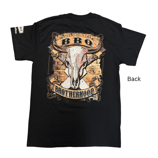 Pit Country Premium Graphic Crewneck Mens T-Shirt - “BBQ Brotherhood"