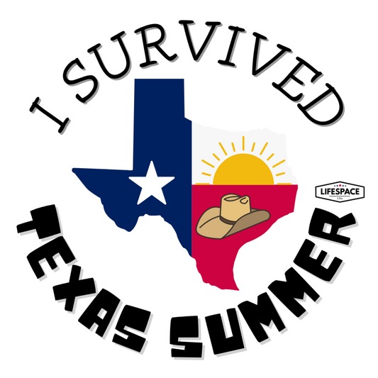 Lifespace Premium Waterproof Vinyl Sticker "Texas Summer Survivor"