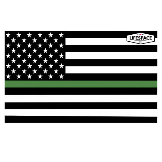 Lifespace Premium Waterproof Vinyl Sticker "American Military Flag" MADE IN AMERICA