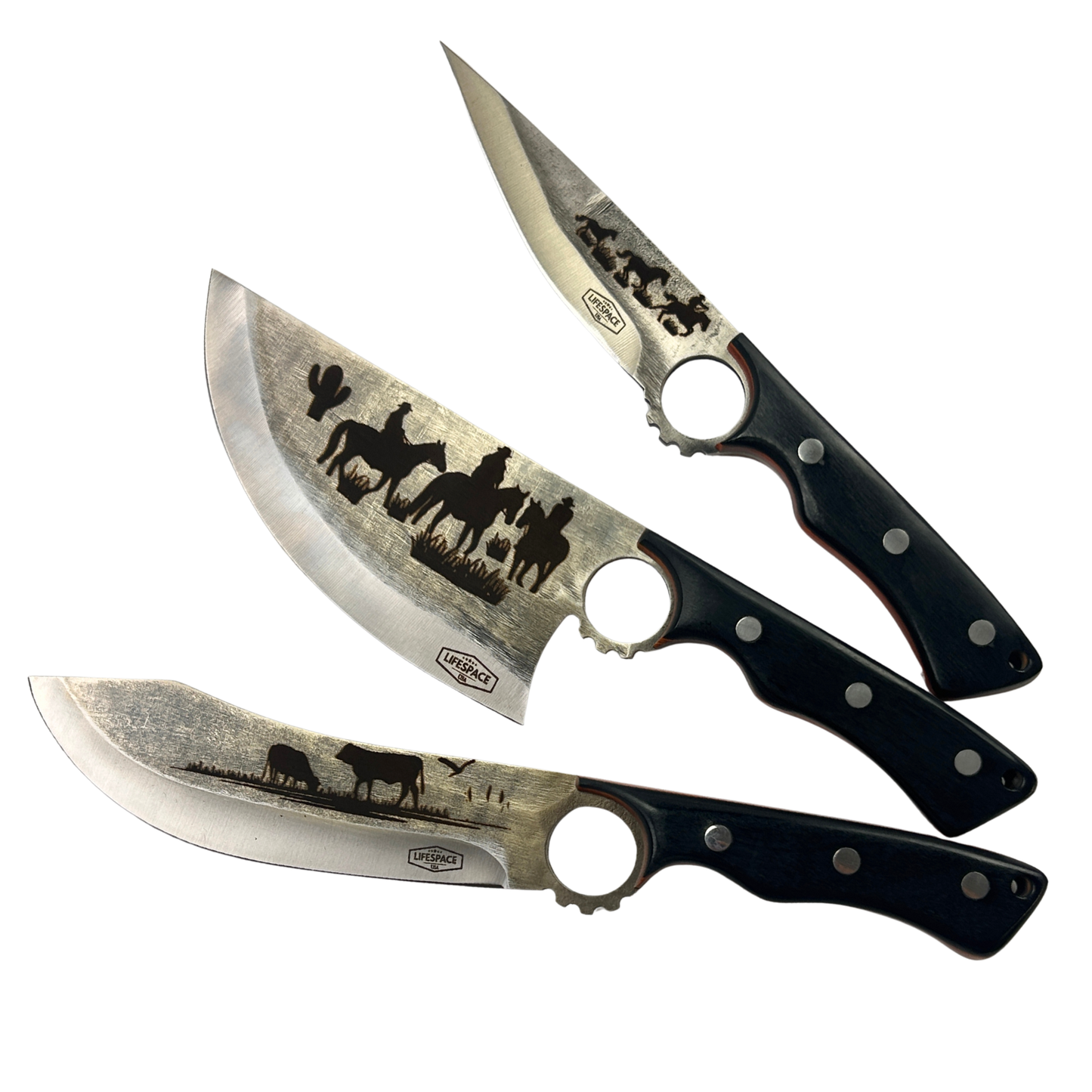 Lifespace Limited Edition Cowboy Kitchen Knife Set