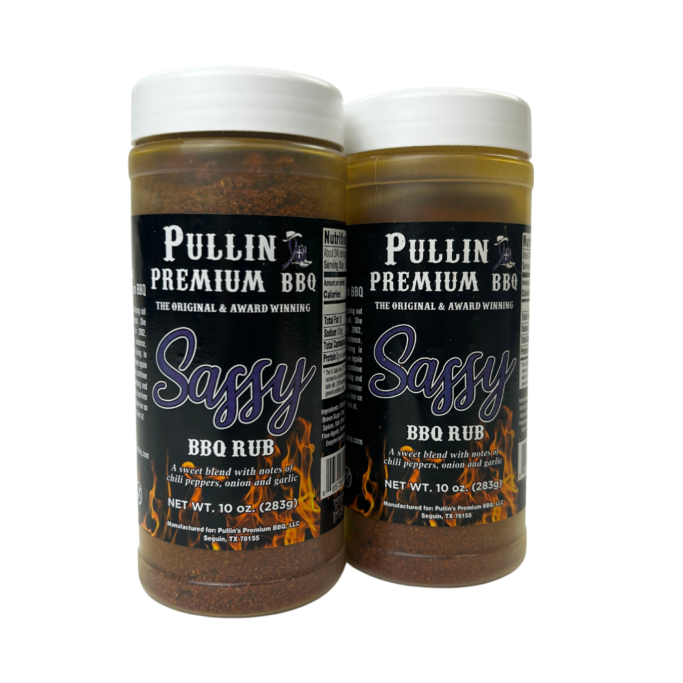 Pullin Premium BBQ "Sassy" Original Award-Winning BBQ Rub Seasoning
