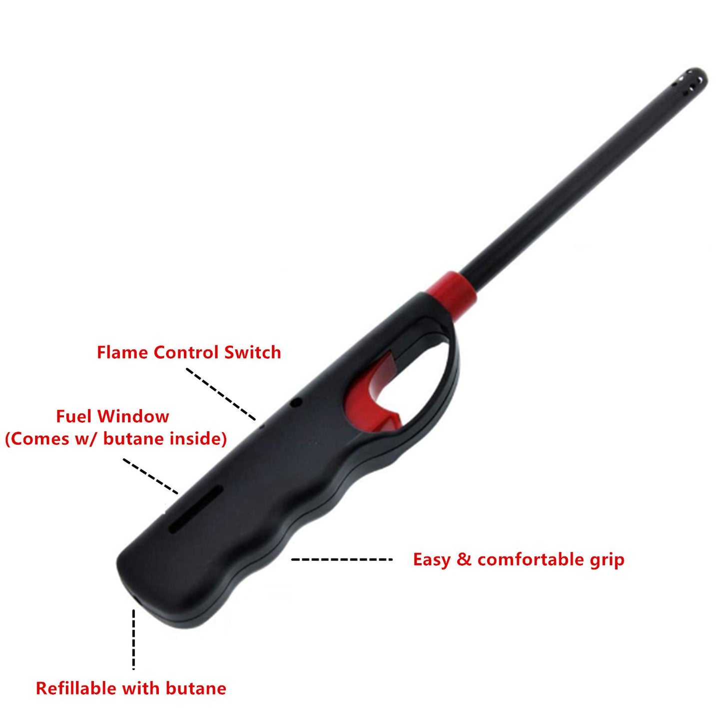 Lifespace Refillable Handi-Flame Adjustable Extended Lighter