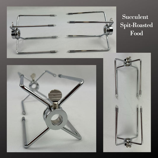 Lifespace 4-Prong Chromed Rotisserie Forks - Set of 2