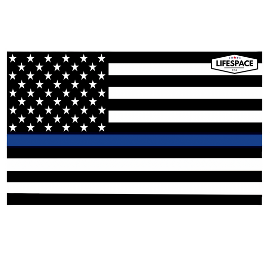 Lifespace Premium Waterproof Vinyl Sticker "American Police Flag" MADE IN AMERICA