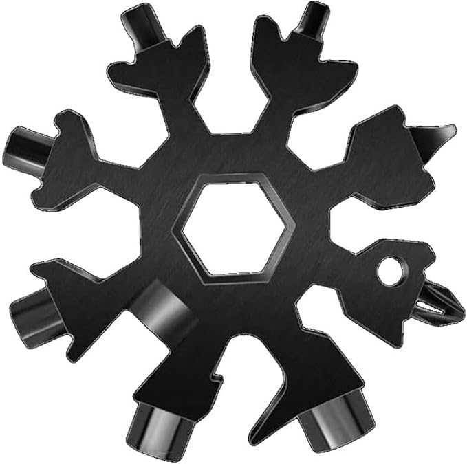 Lifespace 18-in-1 420 Stainless Steel Snowflake Multi Tool - Black