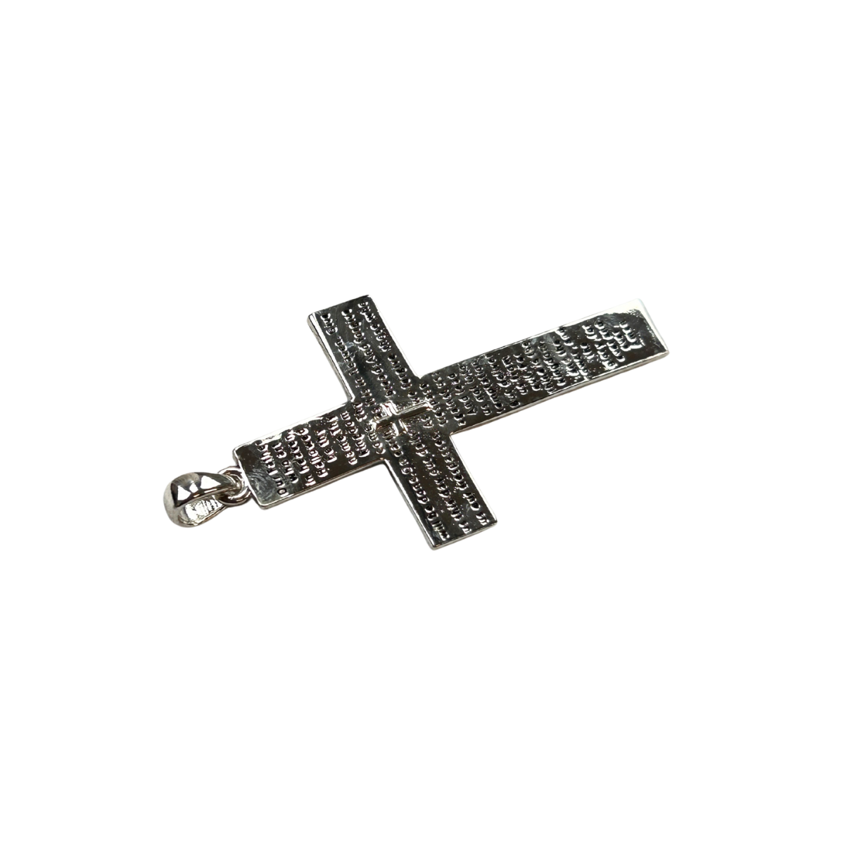 The Cross Road Patriotic American Flag Silver Plated Prayer Crucifix with Antique Finish