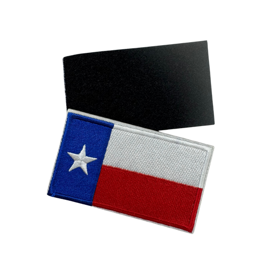 Lifespace Texas Flag Embroidered Velcro Patch