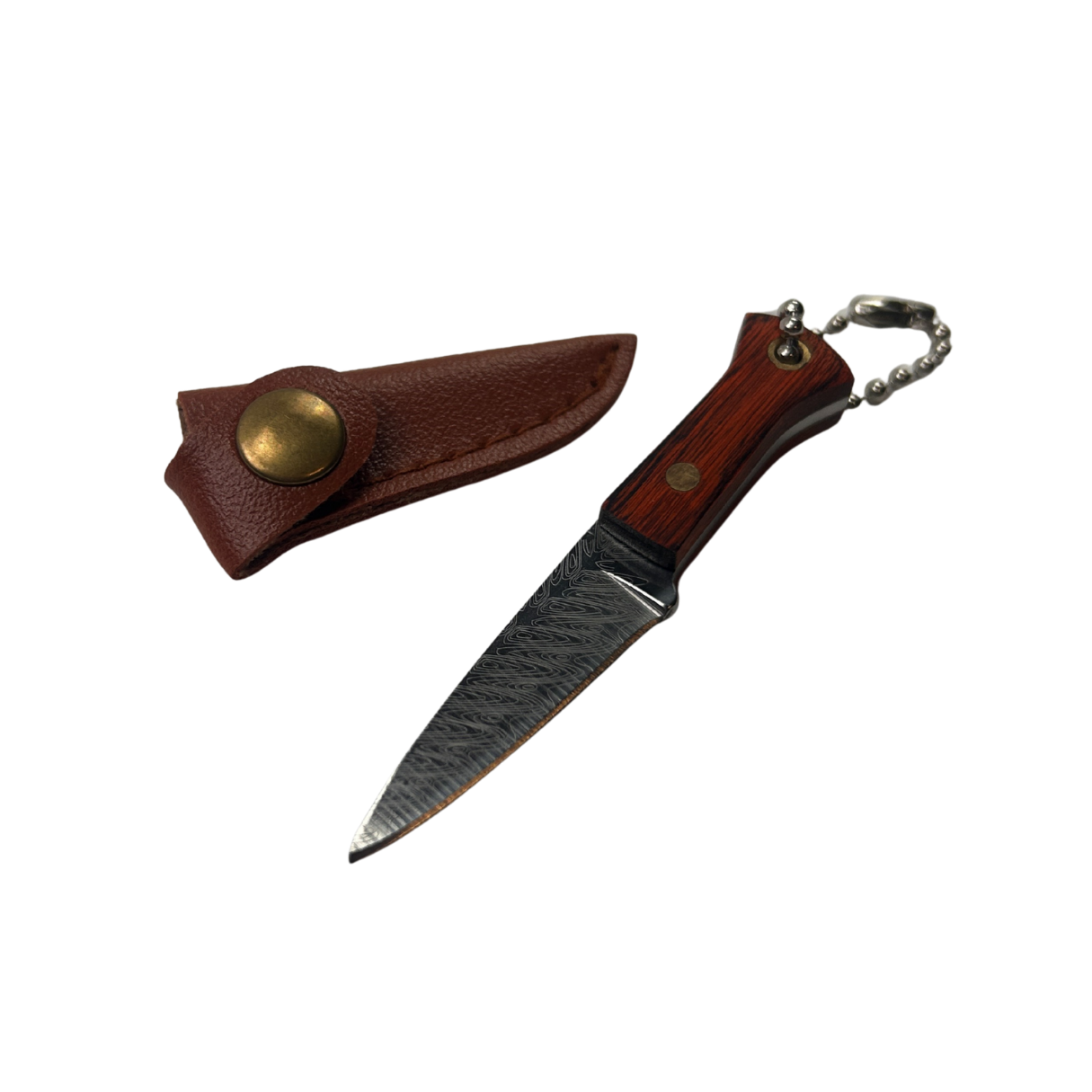 Lifespace Damascus Mini Narrow Trimming Knife with Sheath