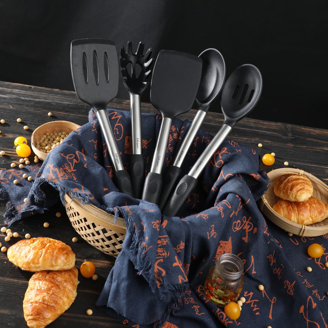 Lifespace 5-Piece Premium Quality Kitchen & Griddle Utility Set