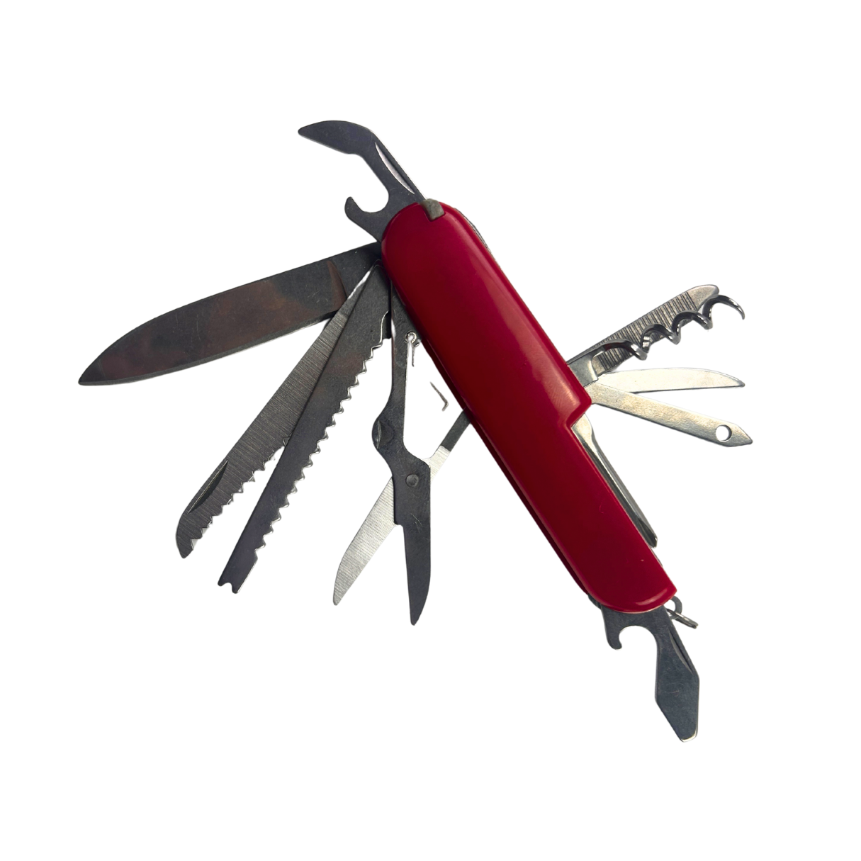 Lifespace 11-in-1 Multi Functional Red EDC Knife - 420SS