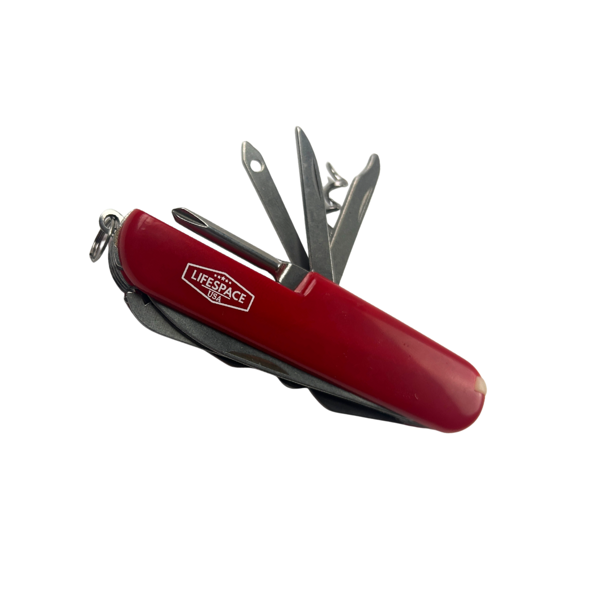 Lifespace 11-in-1 Multi Functional Red EDC Knife - 420SS