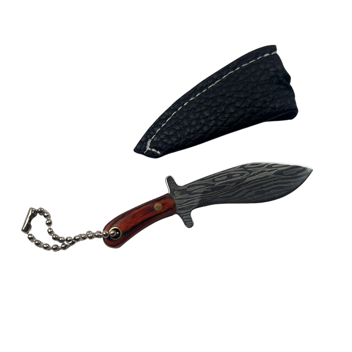 Lifespace Damascus Mini Kukri Knife with Sheath