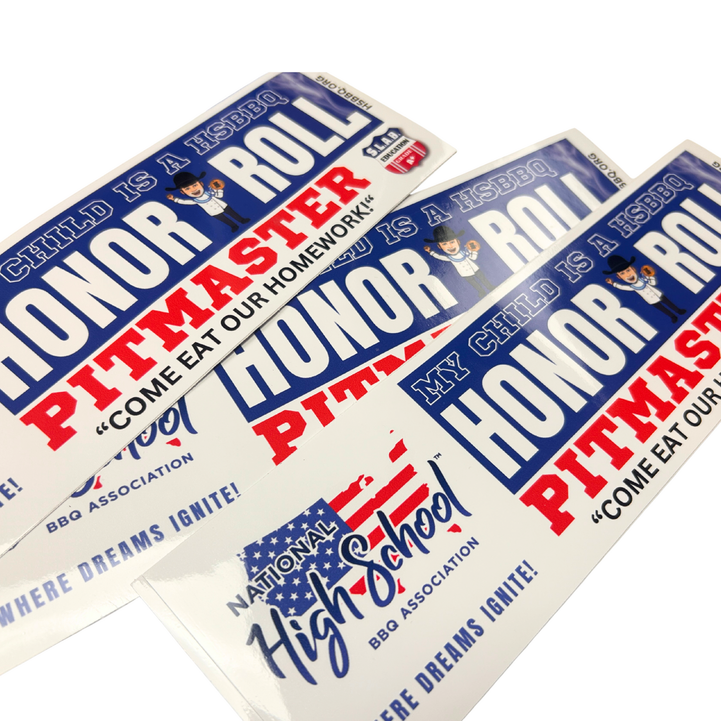 National High School BBQ Association "Honor Roll" Sticker Bumper Sticker