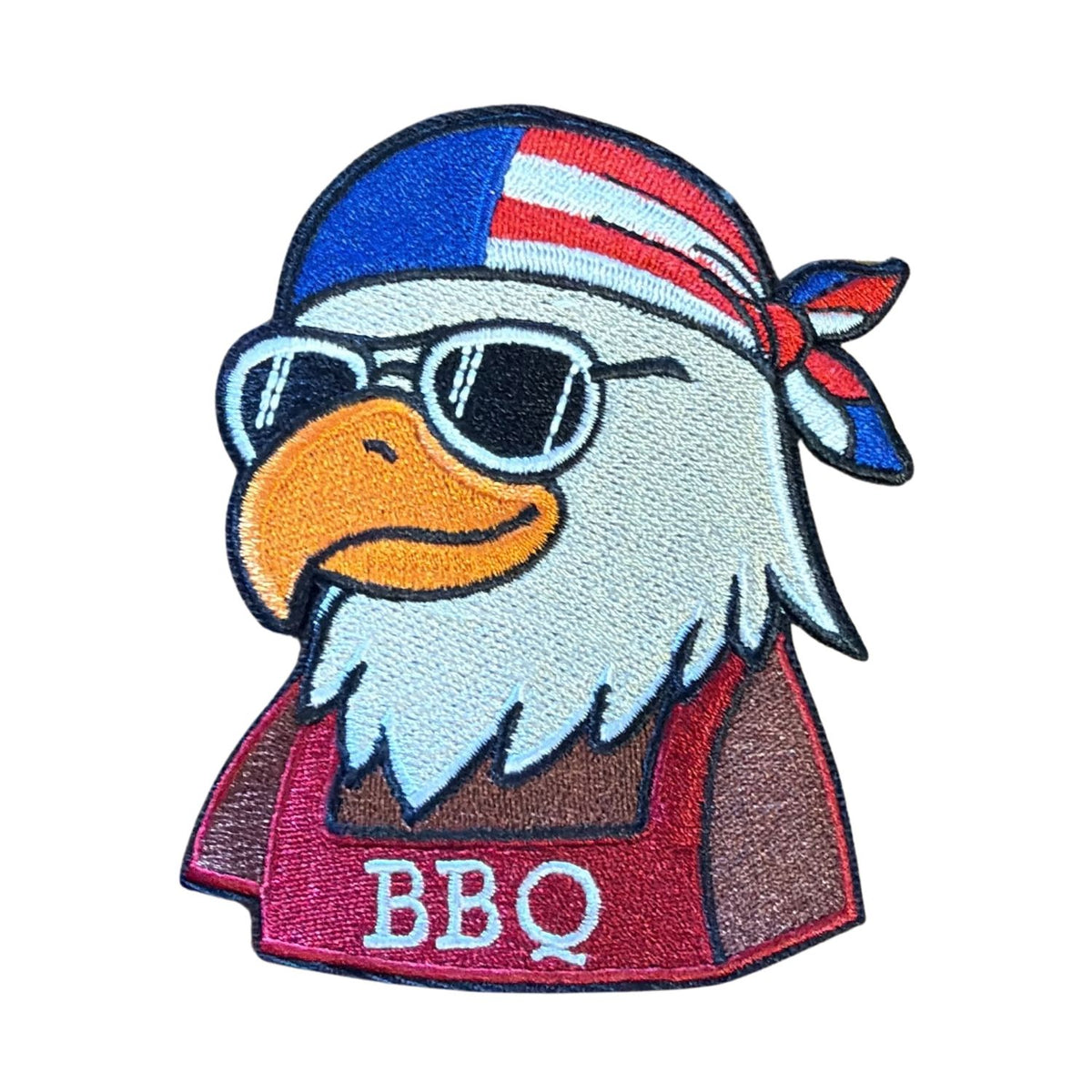 Lifespace 4" "BBQ Eagle" Embroidered Iron-on Patch