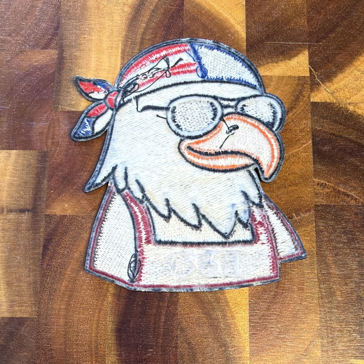 Lifespace 4" "BBQ Eagle" Embroidered Iron-on Patch