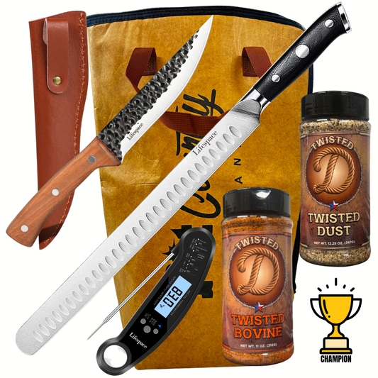 Lifespace Pitmaster Brisket Bundle — Trim, Season, Smoke, Rest & Slice Like a Champion