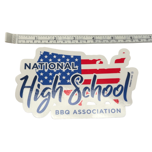National High School BBQ Association "NHSBBQ" Sticker Bumper Sticker