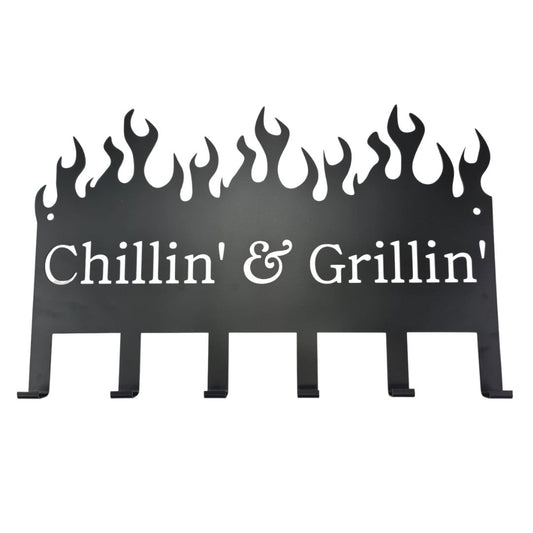 Lifespace 'Chillin' & Grillin' 6 Hook Grill Patio Utility Rack