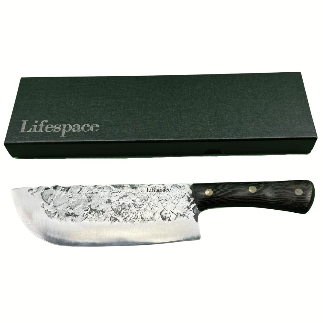 Lifespace 7,5in Hammer Forged Chef Cleaver