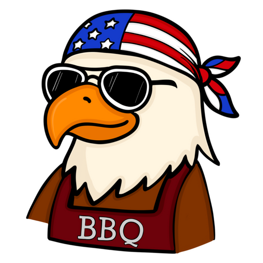 Lifespace Premium Waterproof Vinyl Sticker "American BBQ Eagle"