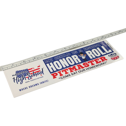 National High School BBQ Association "Honor Roll" Sticker Bumper Sticker