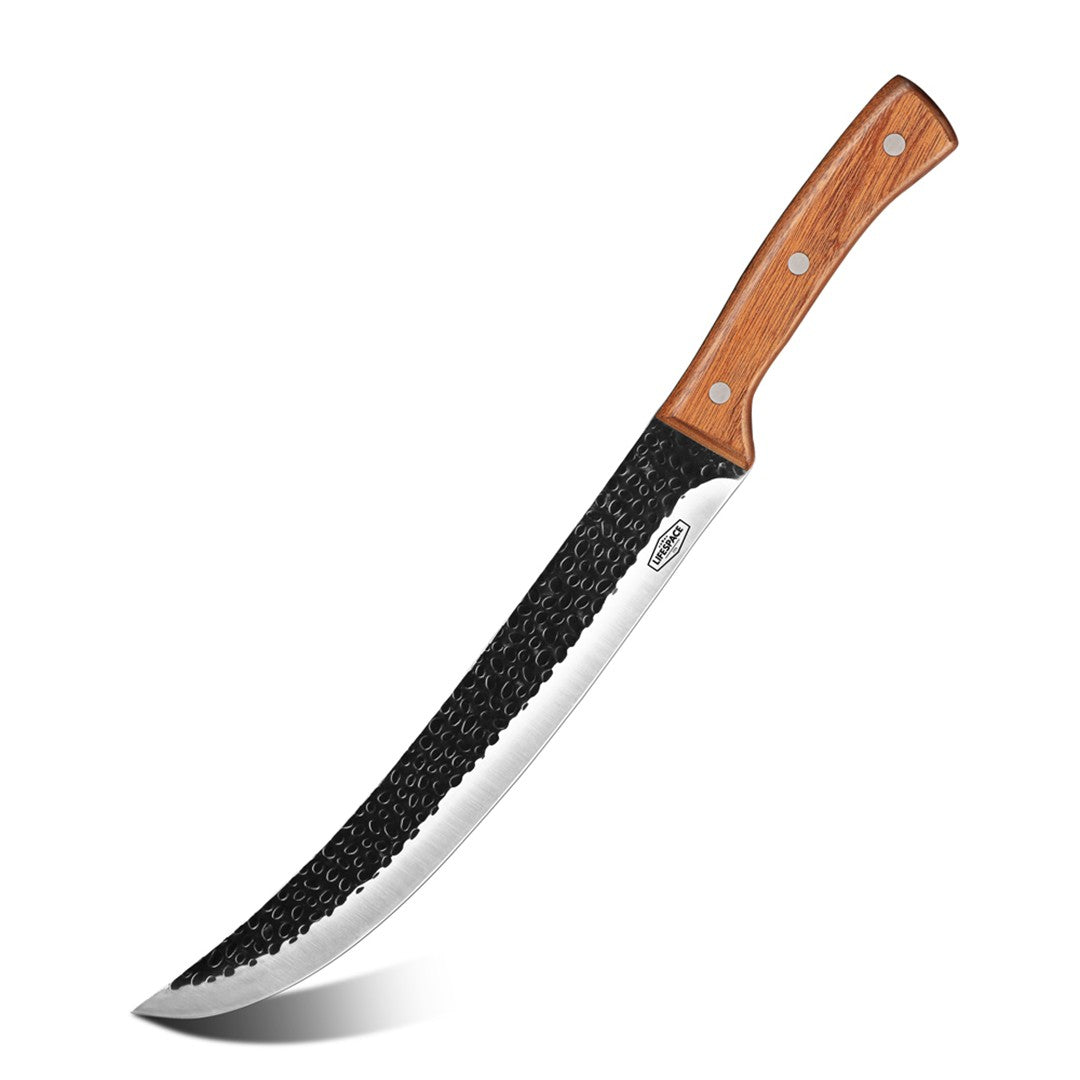 Lifespace 10'' Slaughter Knife with Rosewood Handle & Sheath