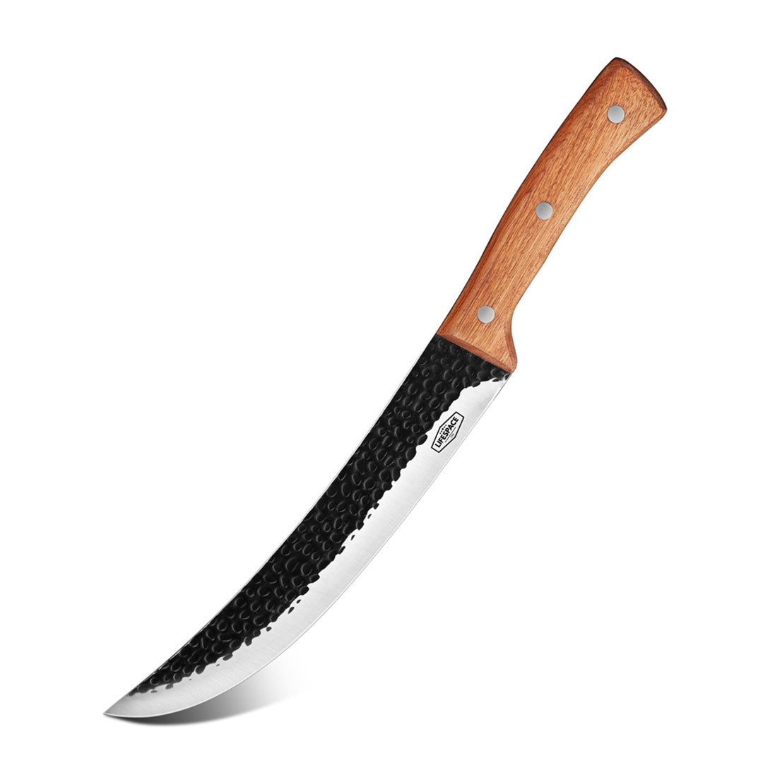 Lifespace 8'' Slaughter Knife with Rosewood Handle & Sheath