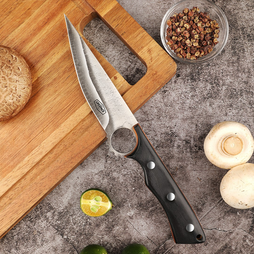 Lifespace 5" Forged Pointed Boning Knife with Sheath