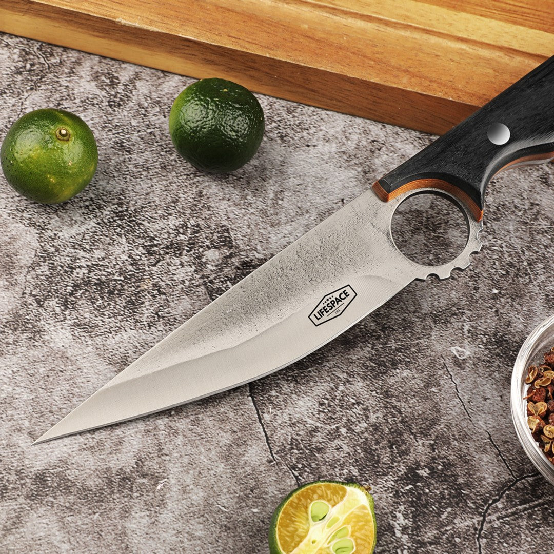 Lifespace 5" Forged Pointed Boning Knife with Sheath