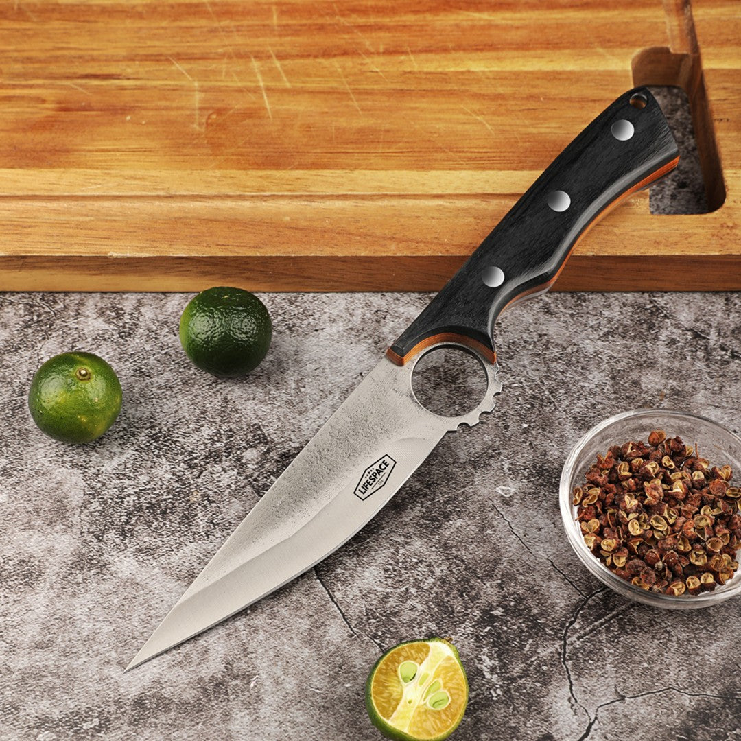 Lifespace 5" Forged Pointed Boning Knife with Sheath