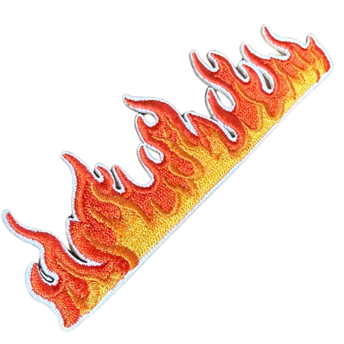 Lifespace 4" "Wide-Flames" Embroidered Iron-on Patch