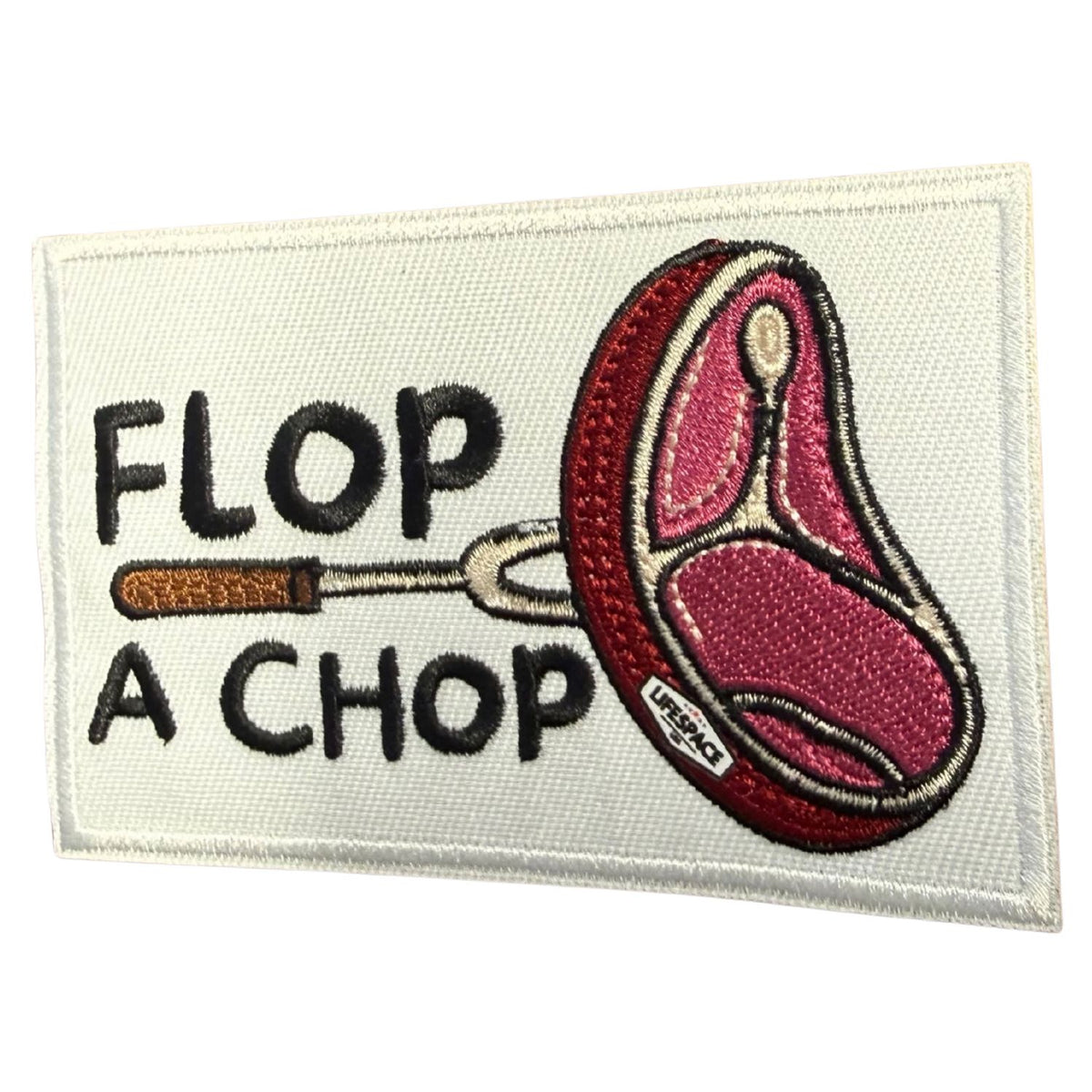 Lifespace 4" "Flop A Chop" Embroidered Iron-on Patch
