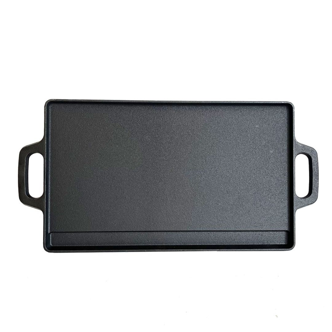 Lifespace Cast Iron Reversible Griddle Plate Pan