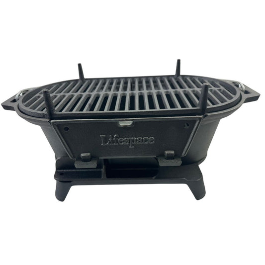 Lifespace 'Japanese Style BBQ' Cast Iron Hibachi Charcoal Grill