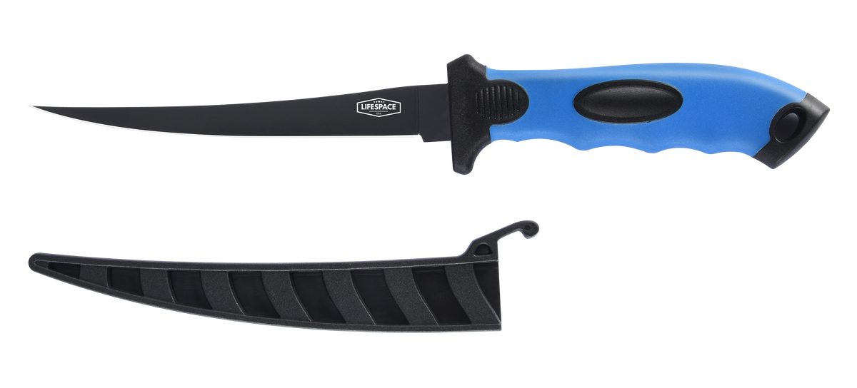 Lifespace 9" & 6" Stainless Steel Fish Filleting Knife Combo Set With Sheaths