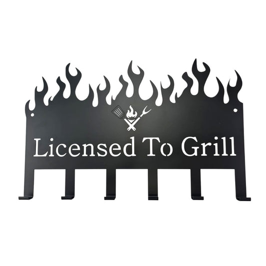 Lifespace 'Licensed to Grill' 6 Hook Grill Patio Utility Rack