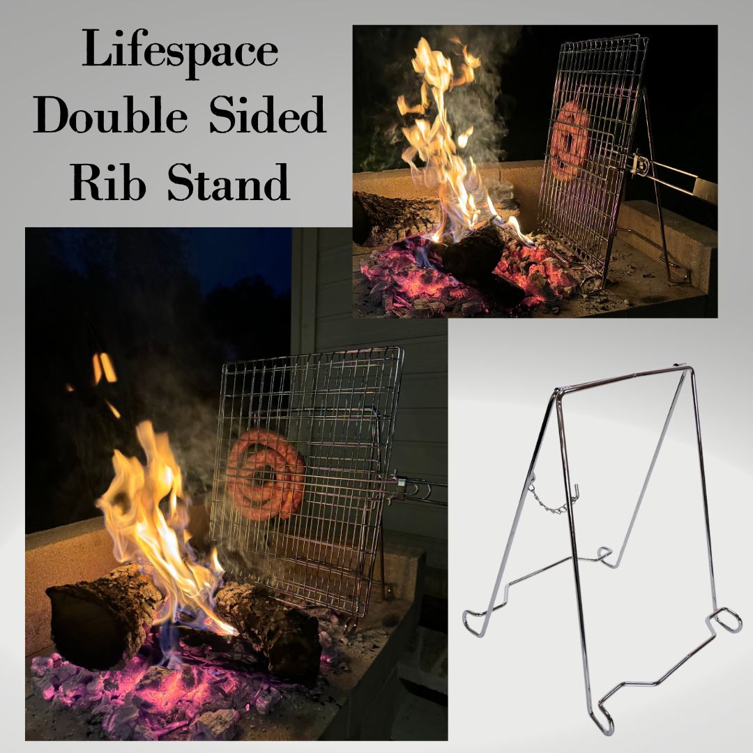 Lifespace Double Sided Rib Stand - Chrome