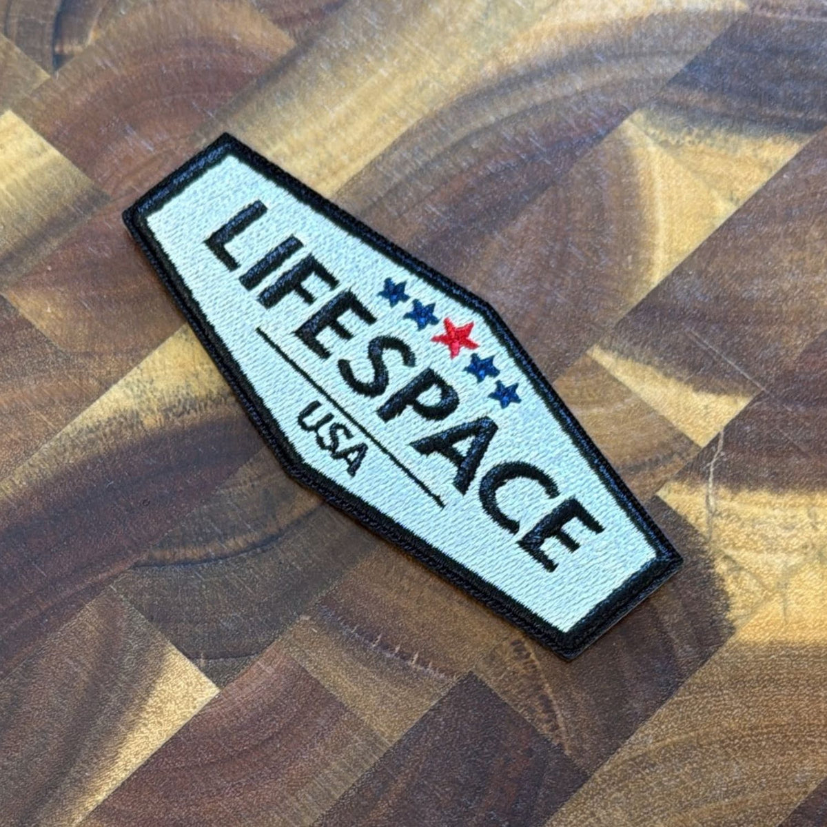 Lifespace 4" "Lifespace Logo" Embroidered Iron-on Patch