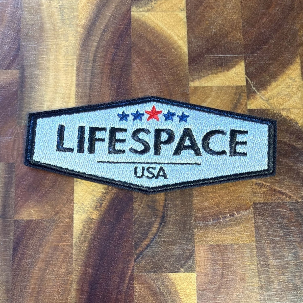 Lifespace 4" "Lifespace Logo" Embroidered Iron-on Patch