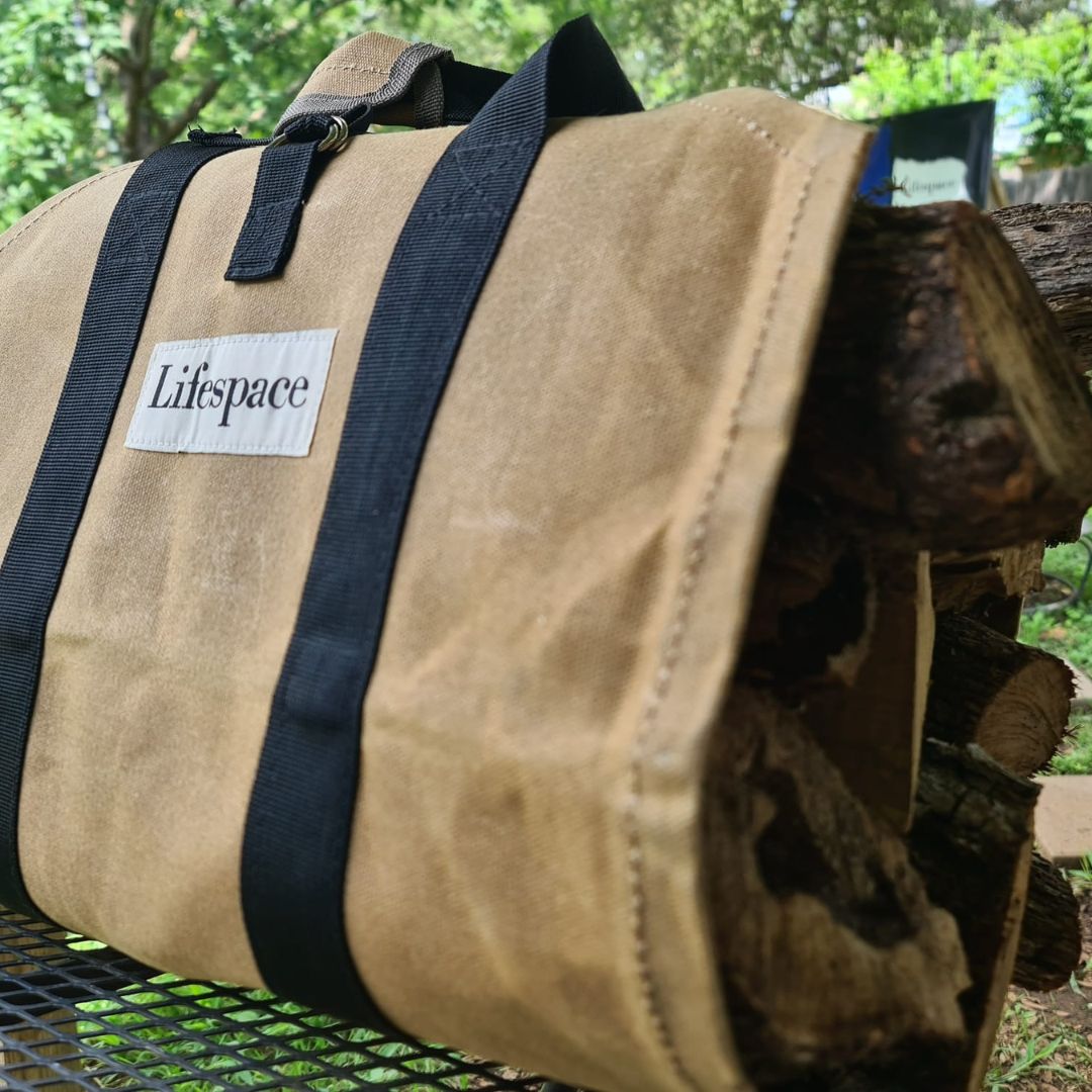 Lifespace Quality Firewood Log Holder & Carrier Bag Bundle